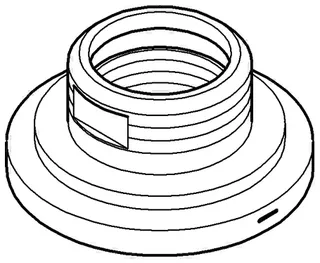 Grohe Rosette Atrio 45630 3-Loch-WT/3-Loch Bidetbatterie chrom