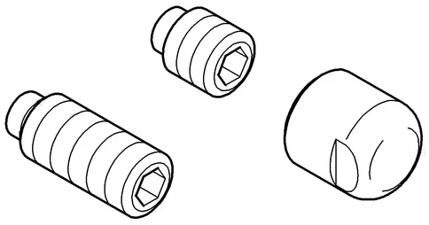 Grohe Auslaufbefestigung 45682 f.Florida 3-Loch-Wannenkombination chrom
