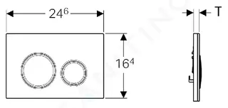 Geberit SIGMA21 Universal Spültaste für WC /ohne Füllung (rotgold) – Bild 2