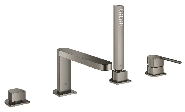 Grohe Plus 4-Loch Einhand-Wannenkombination (hard graphite gebürstet)