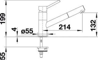 Blanco KANO-S HD Küchenarmatur mit Ausziehbrause – Bild 2