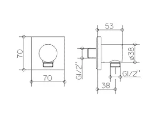 Keuco Elegance Schlauchanschluss DN 15 chrom – Bild 2