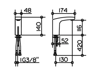 Keuco Elegance Standventil IR-Sensor Batteriebetrieb ohne Ablaufgarnitur chrom – Bild 2