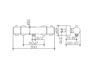 Keuco Elegance Thermostatbatterie Aufputz chrom – Bild 2