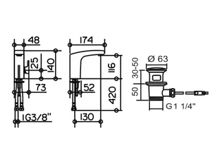 Keuco Elegance Waschtischarmatur IR-Sensor Batteriebetrieb chrom – Bild 2