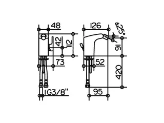 Keuco Elegance Einhebel-Bidetmischer chrom – Bild 2