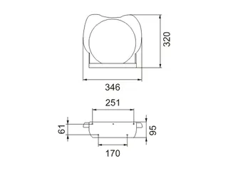 Keuco Elegance Klappsitz ohne Sitzplatte chrom – Bild 2