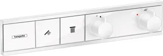 Hansgrohe RainSelect Thermostat Unterputz für 2 Verbraucher (mattweiß)
