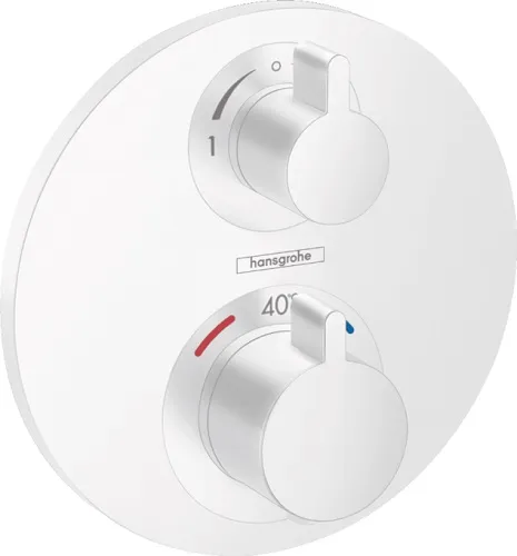 Hansgrohe Ecostat S Thermostat Unterputz für 2 Verbraucher (mattweiß)