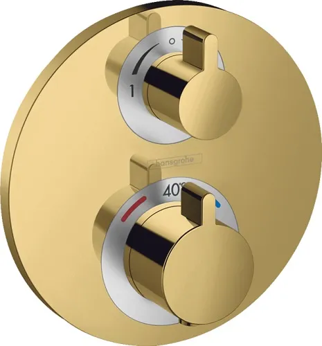 Hansgrohe Ecostat S Thermostat Unterputz für 2 Verbraucher (polished gold optic)