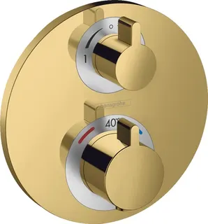 Hansgrohe Ecostat S Thermostat Unterputz für 2 Verbraucher (polished gold optic)