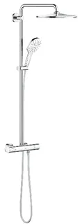 Grohe Rainshower SmartActive 310 Duschsystem mit Thermostatbatterie für die Wandmontage (moon white)