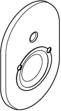 Hansgrohe Rosette Wanne Unterputz chrom
