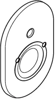 Hansgrohe Rosette Wanne Unterputz chrom