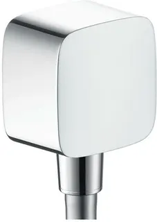 Hansgrohe Fixfit E Schlauchanschluss mit Rückflussverhinderer und Kunststoffwinkel
