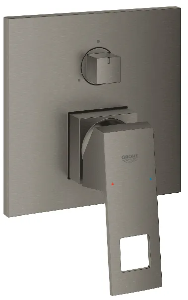 Grohe Eurocube Einhandbatterie mit 3-Wege Umstellung (hard graphite gebürstet)