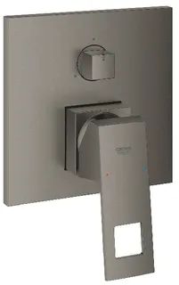 Grohe Eurocube Einhandbatterie mit 3-Wege Umstellung (hard graphite gebürstet)