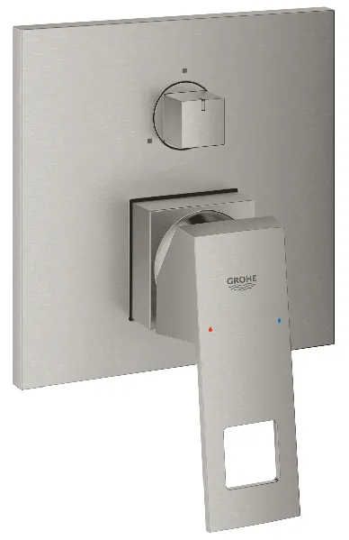 Grohe Eurocube Einhandbatterie mit 3-Wege Umstellung (supersteel)