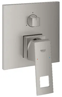Grohe Eurocube Einhandbatterie mit 3-Wege Umstellung (supersteel)