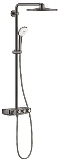 Grohe Euphoria SmartControl System 310 Duo Duschsystem mit Thermostatbatterie für die Wandmontage (hard graphite)