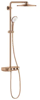 Grohe Euphoria SmartControl System 310 Duo Duschsystem mit Thermostatbatterie für die Wandmontage (warm sunset gebürstet)