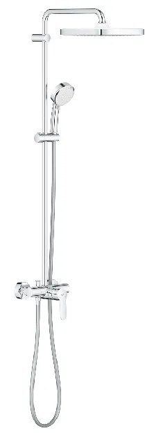 GroheTempesta Cosmopolitan System 250 Cube Duschsystem mit Einhandmischer für die Wandmontage (chrom)