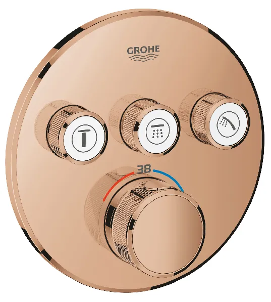 Grohe Grohtherm SmartControl Thermostat mit 3 Absperrventilen (warm sunset)