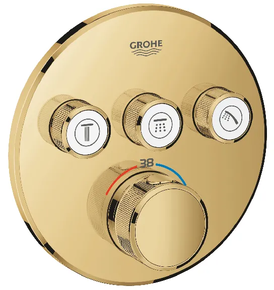 Grohe Grohtherm SmartControl Thermostat mit 3 Absperrventilen (cool sunrise)