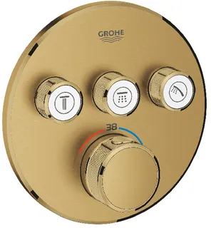Grohe Grohtherm SmartControl Thermostat mit 3 Absperrventilen (cool sunrise gebürstet)