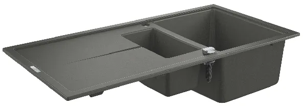 Grohe K400 Kompositspüle mit Abtropffläche (granit grau)