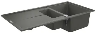 Grohe K400 Kompositspüle mit Abtropffläche (granit grau)