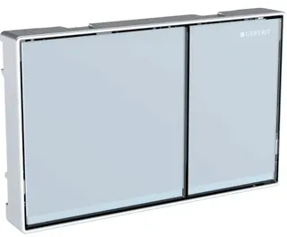 Geberit Betätigungsplatte Omega60, für 2-Mengen-Spülung, flächenbündig