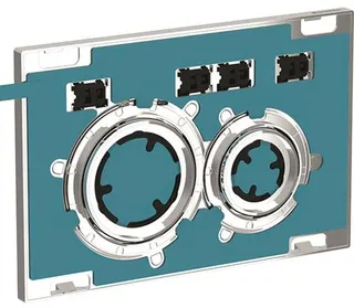 Geberit Betätigungsplatte Sigma21. 2-Mengen-Spülung Customised (verchromt)