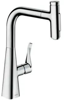 Hansgrohe Metris Select M71 Einhebel-Küchenmischer 240, Ausziehbrause, 2jet, sBox (chrom)