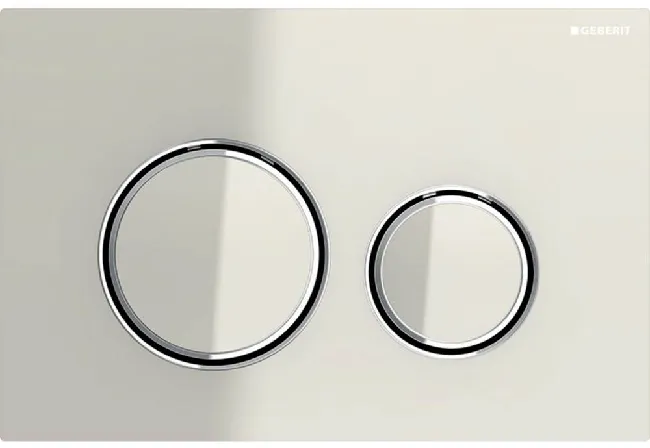 Geberit Betätigungsplatte Sigma21 für Zweimengenspülung (verchromt,sandgrau)