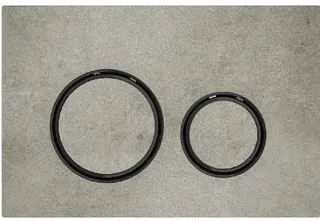 Geberit Sigma21 Betätigungsplatte für 2-Mengen-Spülung (weiß/ schwarzchrom, Betonoptik)