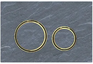 Geberit Sigma21 Betätigungsplatte für 2-Mengen-Spülung (mustang schiefer, messing)