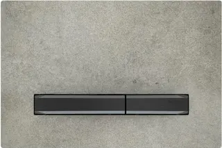 Geberit Sigma 50 Betätigungsplatte für 2-Mengen-Spülung (Betonoptik/ schwarzchrom)