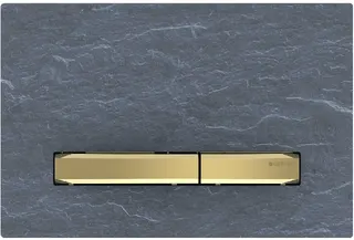 Geberit Sigma 50 Betätigungsplatte für 2-Mengen-Spülung (mustang schiefer /messing)