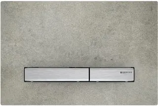 Geberit Sigma 50 Betätigungsplatte für 2-Mengen-Spülung (betonoptik/verchromt)