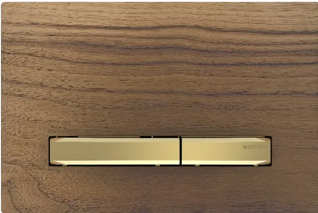 Geberit Sigma 50 Betätigungsplatte für 2-Mengen-Spülung (nussbaum amerikanisch /messing)