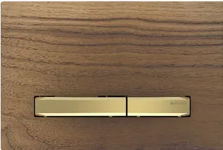 Geberit Sigma 50 Betätigungsplatte für 2-Mengen-Spülung (nussbaum amerikanisch /messing)