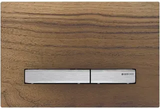 Geberit Sigma 50 Betätigungsplatte für 2-Mengen-Spülung (verchromt, nussbaum amerikanisch)