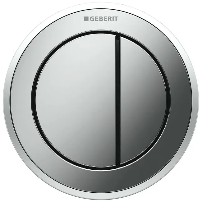 Geberit Fernbetätigung Typ 10 für 2-Mengen-Spülung, Möbeldrücker (chrom)