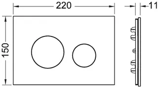 Tece TECEloop WC-Blende (Glas titan) – Bild 2