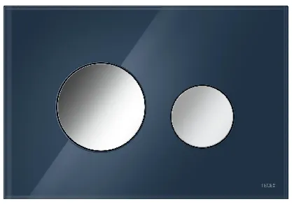 Tece TECEloop WC-Blende für WC-Betätigungsplatte (Glas, abendblau)