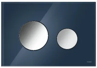 Tece TECEloop WC-Blende für WC-Betätigungsplatte (Glas, abendblau)
