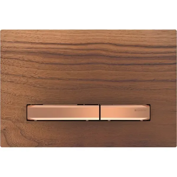 Geberit Betätigungsplatte Sigma50 (rotgold, Nussbaum amerikanisch)