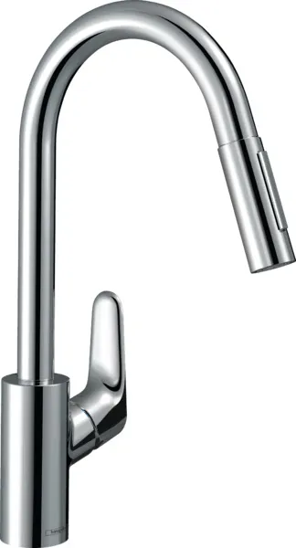 Hansgrohe Focus M41 Einhebel-Küchenmischer 240, Ausziehbrause (chrom)
