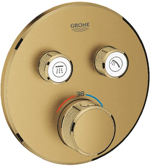 Grohe Grohtherm SmartControl Thermostat mit 2 Absperrventilen (cool sunrise gebürstet)